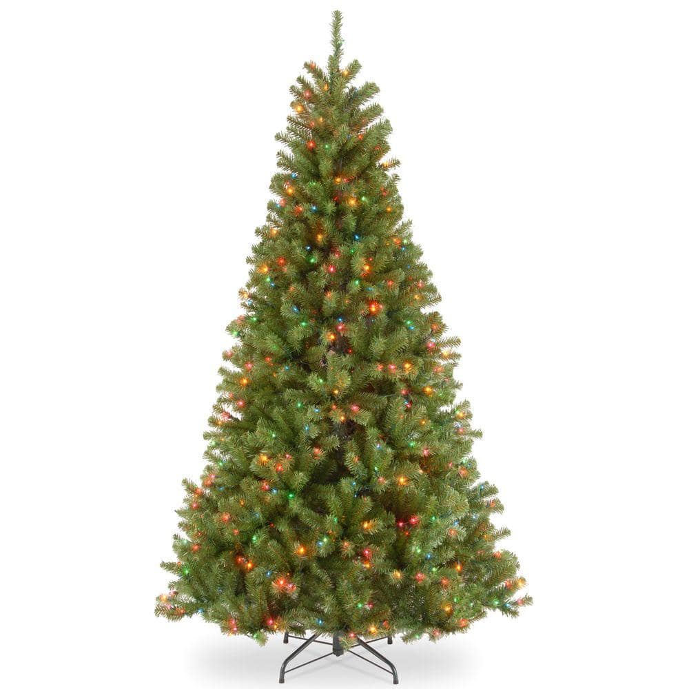  7.5 ft. North Valley Spruce Artificial Christmas Tree with 550 Multi-Color Lights