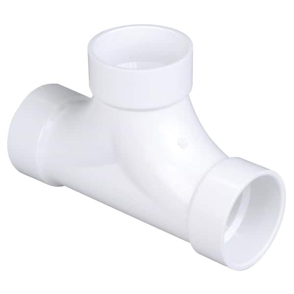 NIBCO 3 in. PVC DWV All Hub 2-Way Cleanout Tee