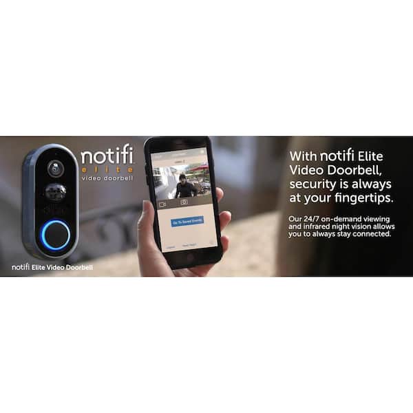 NEW HEATH ZENITH NOTIFI ELITE Video Doorbell 720P HD WITH NIGHTVISION 