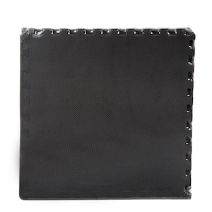 Stalwart Black 24 in. x 24 in. x 0.375 in. Interlocking EVA Foam Floor Mat  (6-Pack) M550032 - The Home Depot