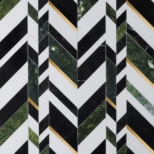 Ivy Hill Tile Tyra Verde Jade 11.81 in. x 18.89 in. Polished
