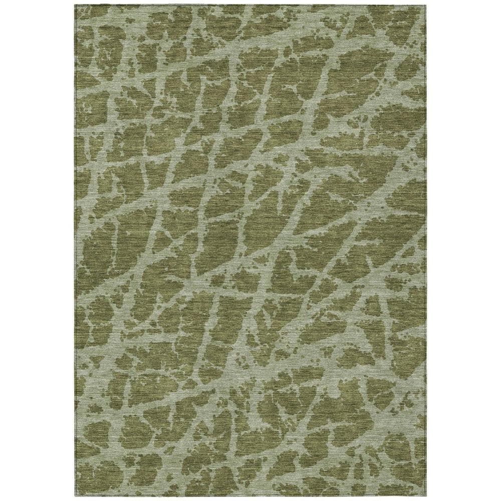 Green 8 ft. x 10 ft. Abstract Indoor / Outdoor Area Rug price history on PriceWatchPro