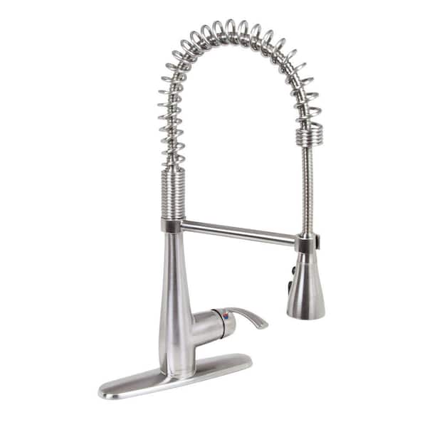 American Standard Quince Semi-Professional Single-Handle Dual-Spray Kitchen Faucet in Stainless Steel
