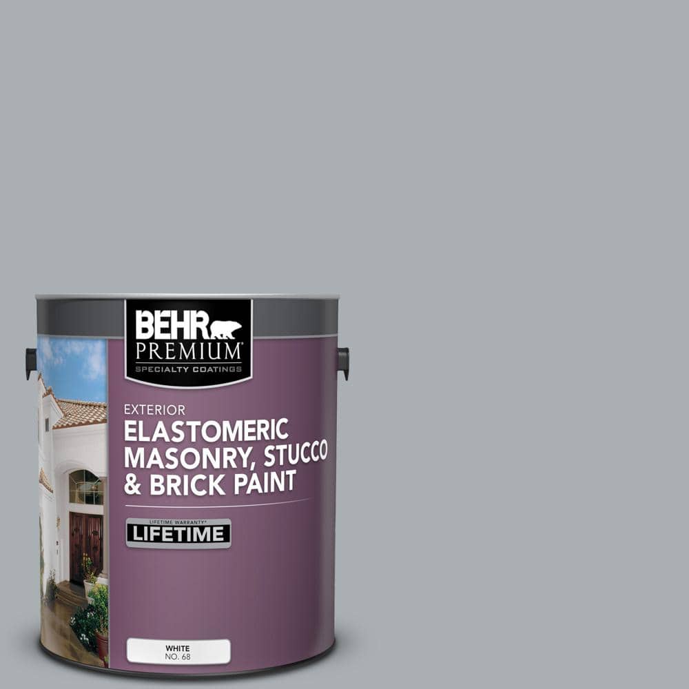 BEHR PREMIUM 1 gal. N5003 Tin Foil Elastomeric Masonry, Stucco and