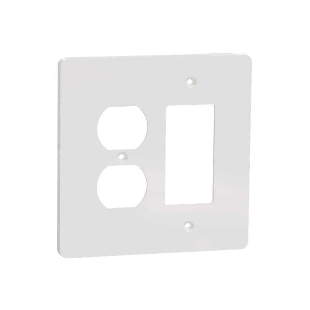 X Series 2-Gang Midsize Plus Combination Decorator/Rocker Duplex Outlet Wall Plate Matte White price history on PriceWatchPro