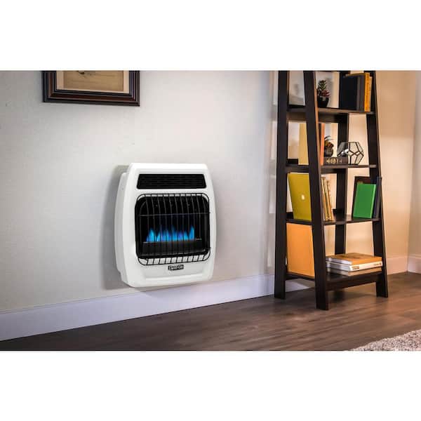 10,000 BTU Blue Flame Vent Free Liquid Propane Thermostatic Wall Heater