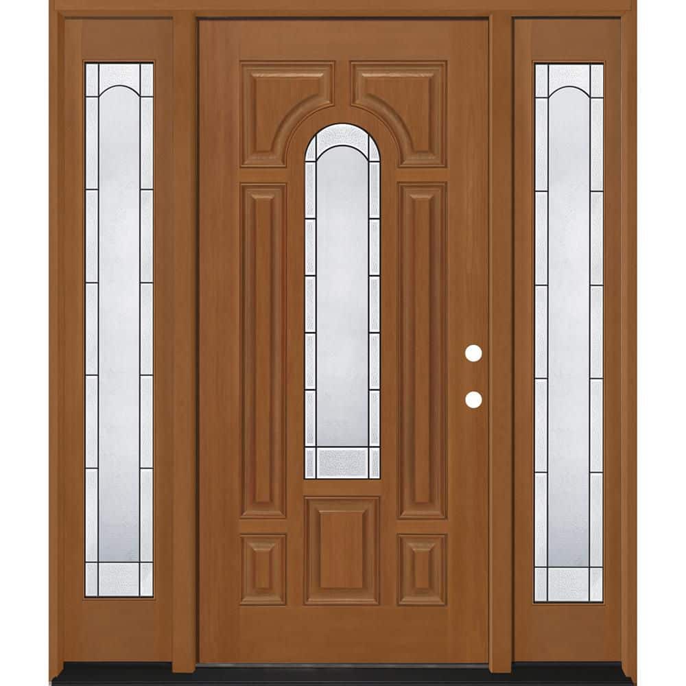 Regency 64 in. x 80 in. CenterLite Empire Glass LHIS AtmWh Mahogany Fiberglass Prehung Front Door w/12in-Full SLs 6-9/16 price history on PriceWatchPro