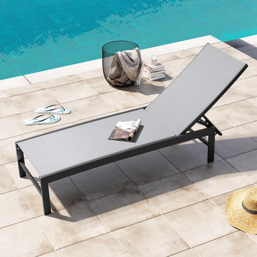 Crestlive Products Brown 1-Piece Metal Adjustable Outdoor