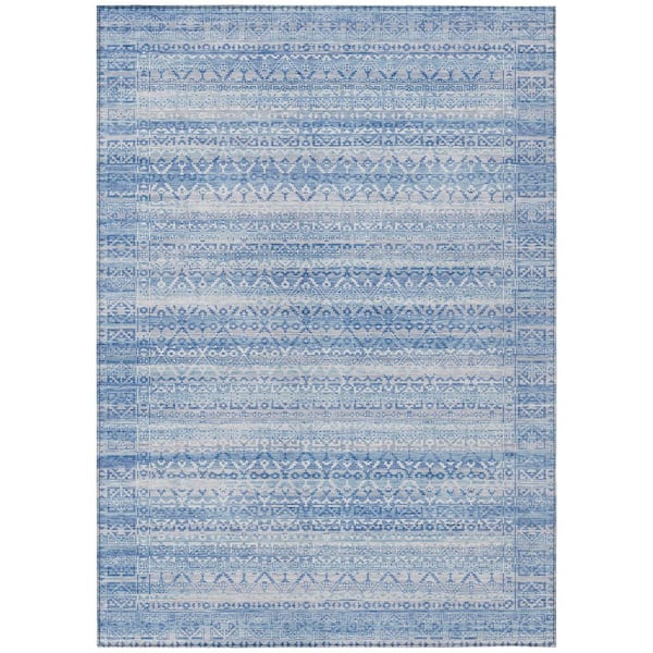Addison Rugs Chantille Machine Washable Indoor/Outdoor Abstract ACN2101 Sky 3 ft. x 5 ft. Area Rug