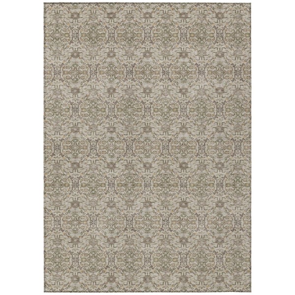 Chantille Machine Washable Indoor/Outdoor Abstract ACN2917 Beige 5 ft. x 7 ft. 6 in. Area Rug