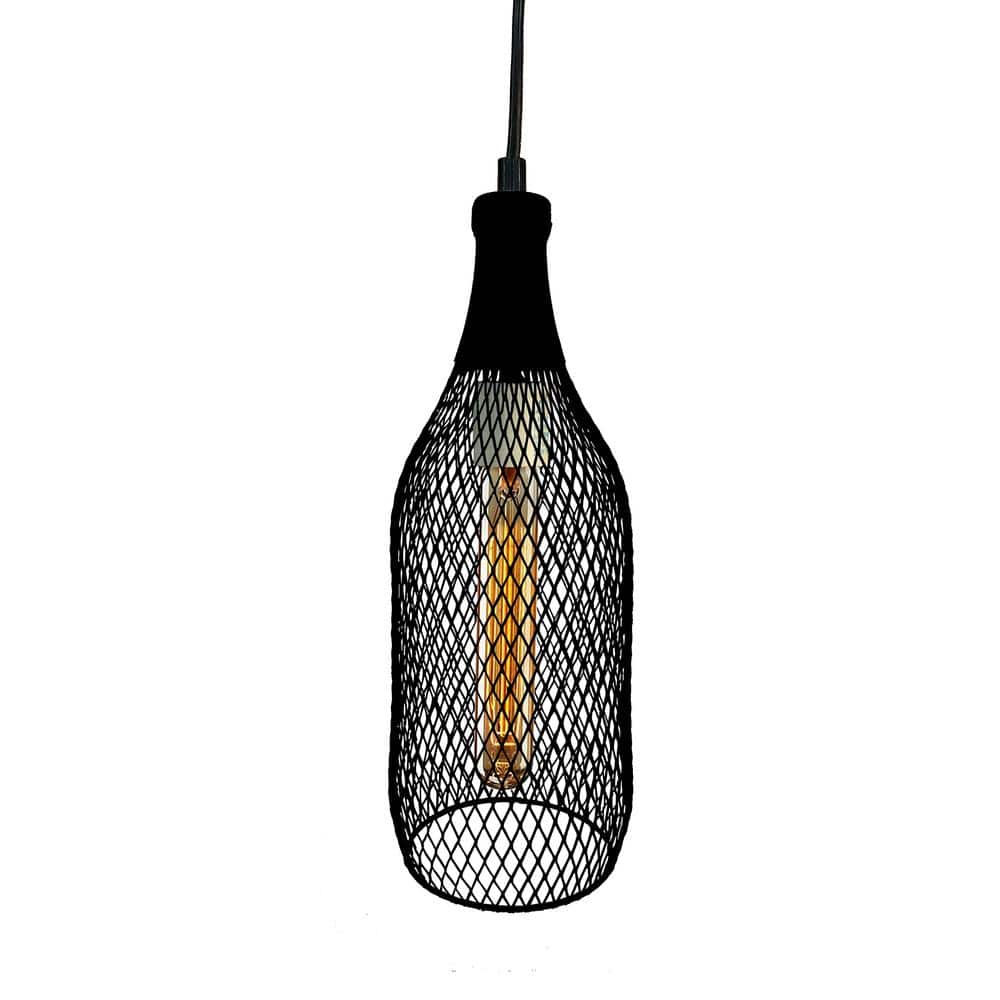 BABYL LVERSE【ELEMENT PENDANT】 Warehouse of Tiffany Cheryl 4.5 in. 1-Light Indoor Black