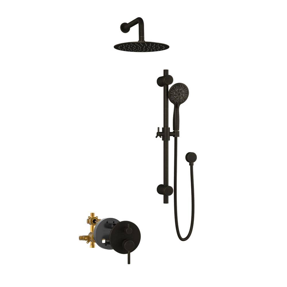 Oil-Rubbed Bronze Adjustable Multi-Head Shower System