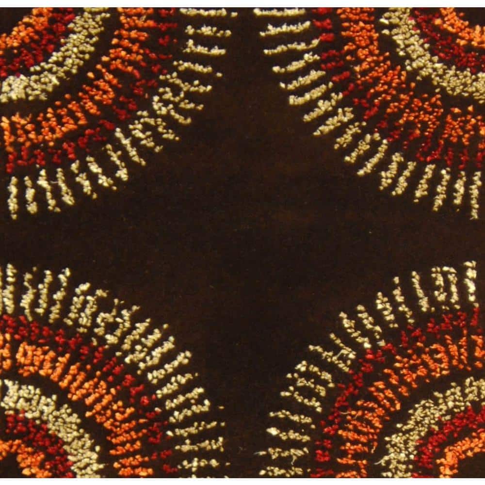 Handmade Tufted Art-Deco Wool & Viscose 2' x 3' Area Rug