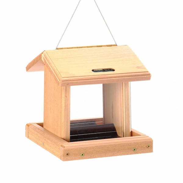 BIRDS choice Small Cedar 2 Sided Hopper Feeder
