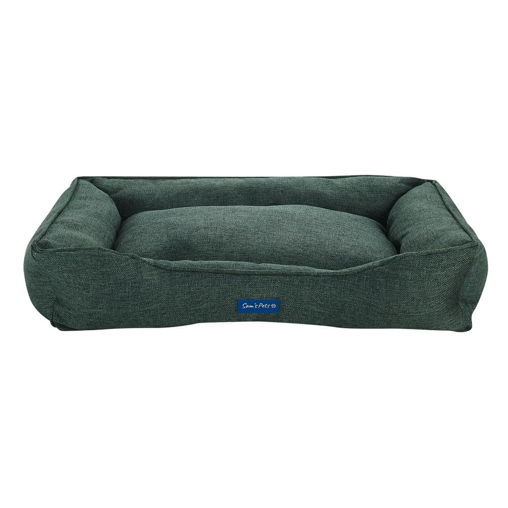 Sam s Pets Julius Medium Green Dog Bed SP DB1260GR The Home Depot