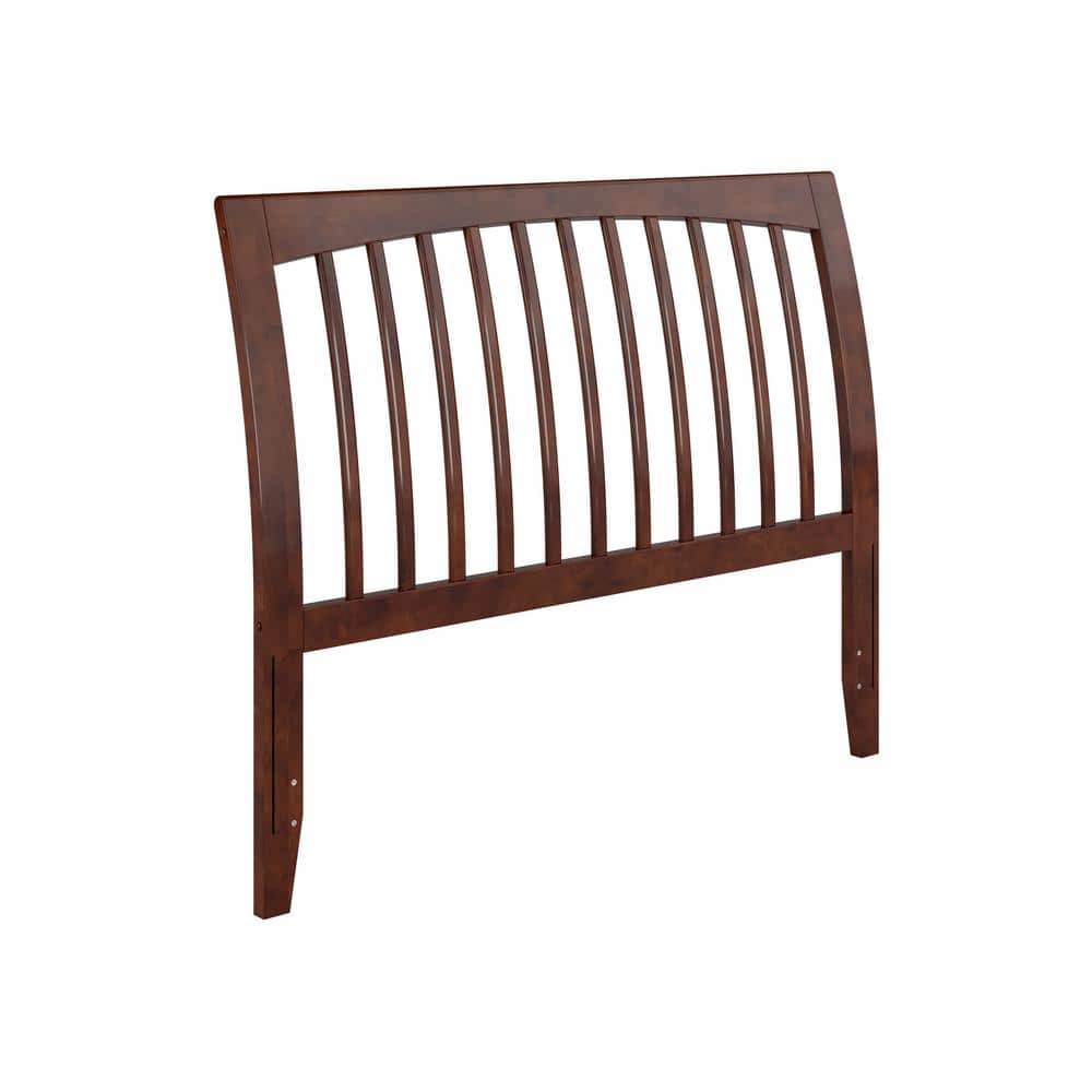Walnut Full Sleigh Solid Wood Slat Headboard