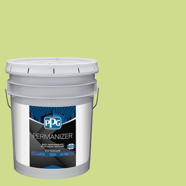 PERMANIZER 5 gal. PPG1217-5 Lime Splash Satin Exterior Paint