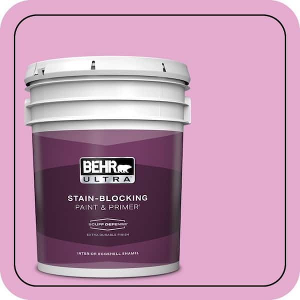 BEHR ULTRA 5 gal. #680A-3 Pink Bliss Extra Durable Eggshell Enamel Interior Paint & Primer