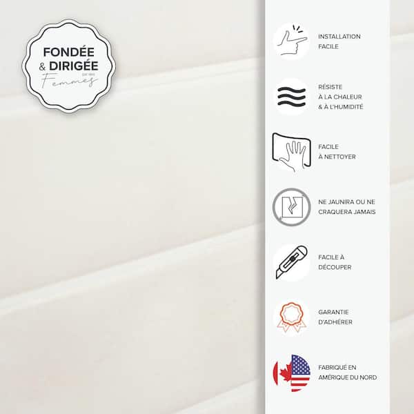 Smart Tiles Morocco Zaida Black 9-in x 12-in Glossy Resin Linear Peel and Stick Wall Tile (2.8-sq. ft/ Carton)
