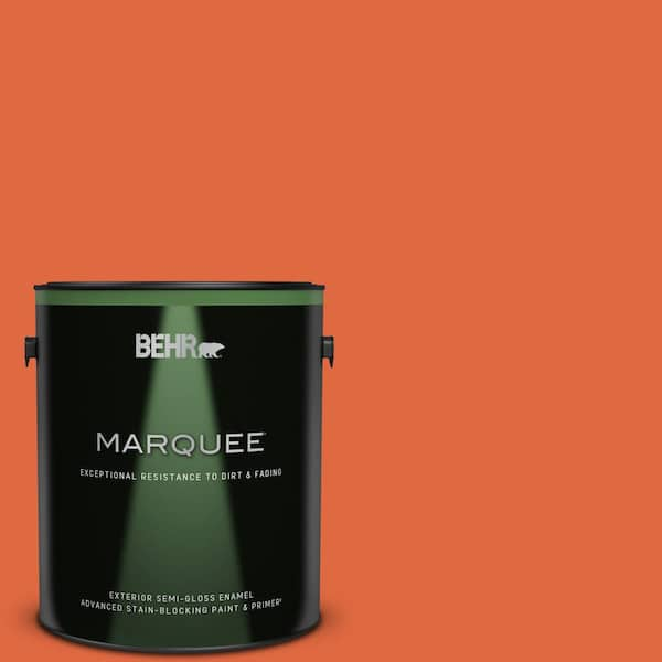 BEHR MARQUEE 1 gal. #P200-7 Bonfire Night Semi-Gloss Enamel Exterior Paint & Primer