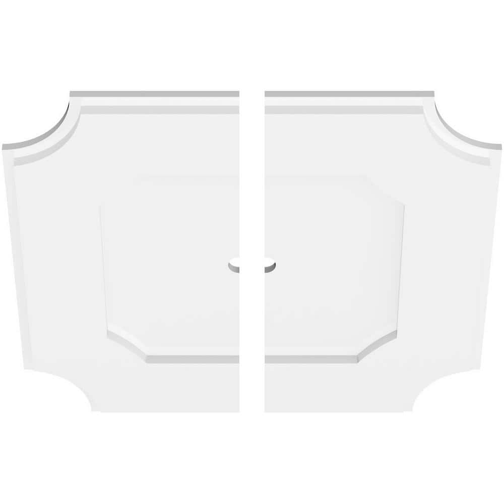 Locke 20" White PVC Contemporary Ceiling Medallion