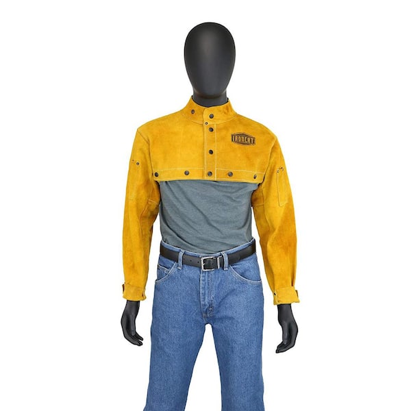 Large Flame Resistant Leather Welding Cape Sleeve