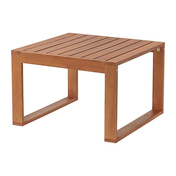 Pure Garden Weston Eucalyptus Wood Cocktail Table