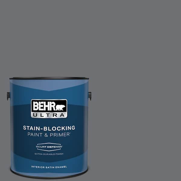 BEHR ULTRA 1 gal. #PPU18-03 Antique Tin Extra Durable Satin Enamel Interior Paint & Primer