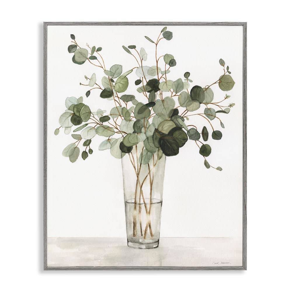 Eucalyptus Herbs in Glass by Carol Robinson Gray Framed Giclee Art Print Nature 16 in. x 20 in. price history on PriceWatchPro