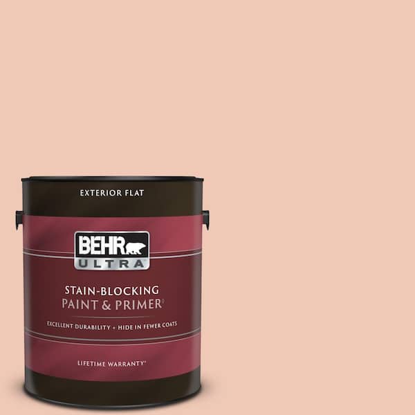 BEHR ULTRA 1 gal. #M190-2 Everblooming Flat Exterior Paint & Primer