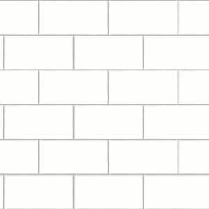 Freedom Off-White Subway Tile Paper Strippable Roll (Covers 56.4 sq. ft.)