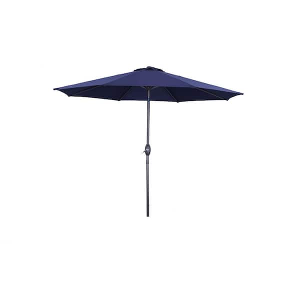 Unbranded 9 ft. Market Patio Umbrella in Navy
