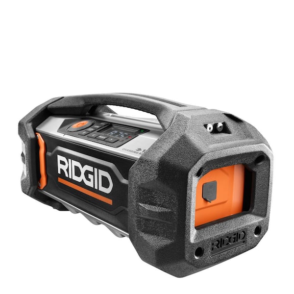 RIDGID 18V Cordless Bluetooth Charging Radio (Tool Only)
