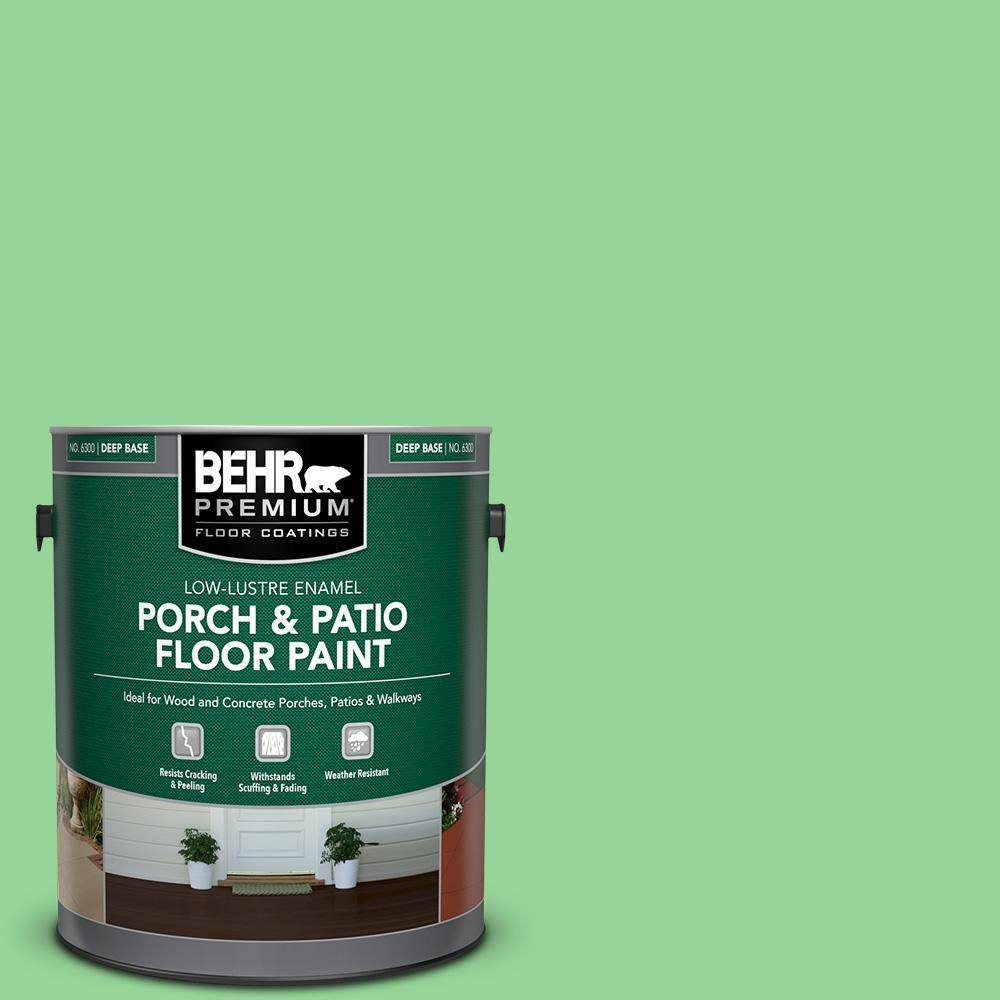 1 gal. #P390-4 Young Green Low-Lustre Enamel Interior/Exterior Porch and Patio Floor Paint price history on PriceWatchPro