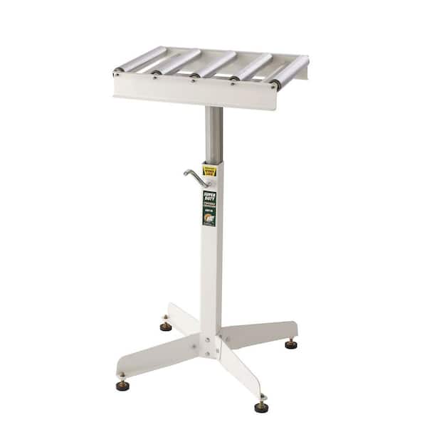 HTC 15 in. W Powder Coated Steel Roller Table Portable Conveyor