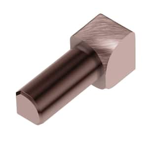 Rondec Brushed Copper Anodized Aluminum 3/8 in. x 1 in. Metal 90° Inside Corner