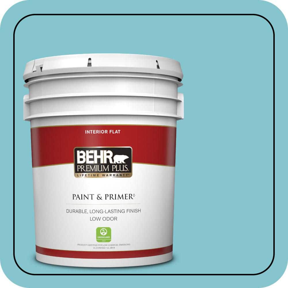 5 gal. #520D-4 Shallow Sea Flat Low Odor Interior Paint & Primer price history on PriceWatchPro