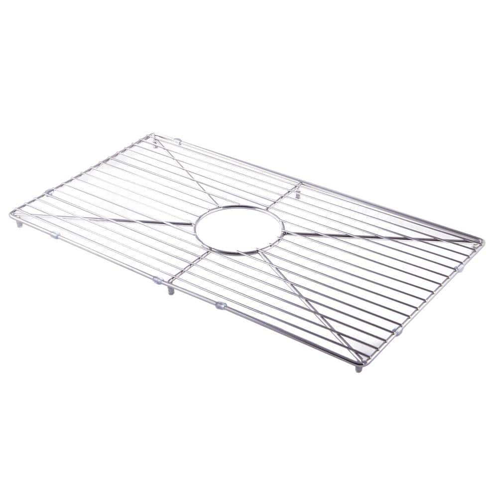 Stainless Steel Kitchen Sink Grid with Center Cutout