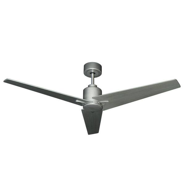 TroposAir Reveal 52 in. Indoor/Outdoor Brushed Nickel Ceiling Fan with Remote Control