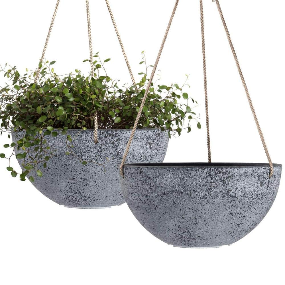 GREY DRIP Natural Jute Rope Hanging Planter Basket-iFurniture-The