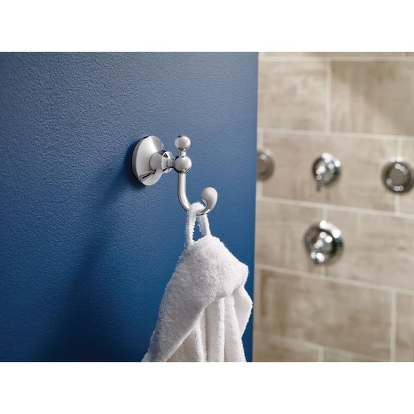 Bathroom Towel & Robe Hooks Double & Single Chrome