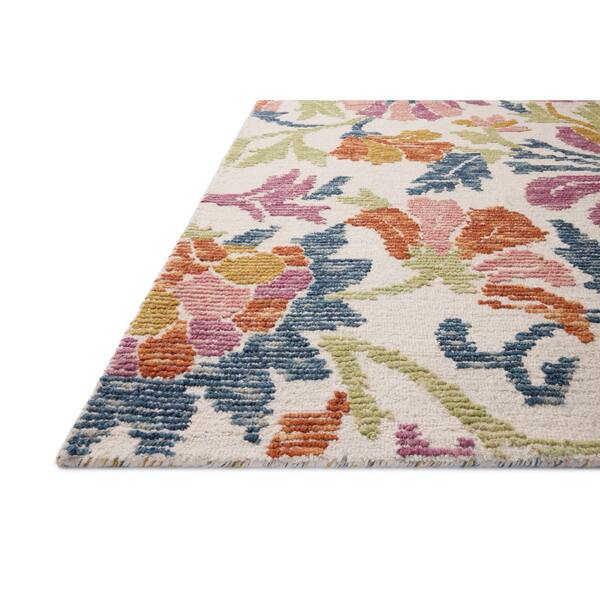 Tilly Ivory / Multi 2 ft. 6 in. x 9 ft. 9 in. Traditional Runner Rug