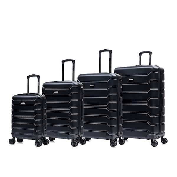 InUSA Endurance Lightweight Hardside Spinner Black 3-Piece Luggage