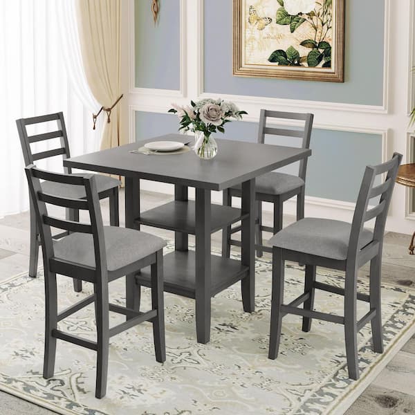 5 piece dining set with online storage