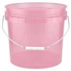 3.5-Gal. Watermelon Plastic Translucent Pail (Pack of 3)
