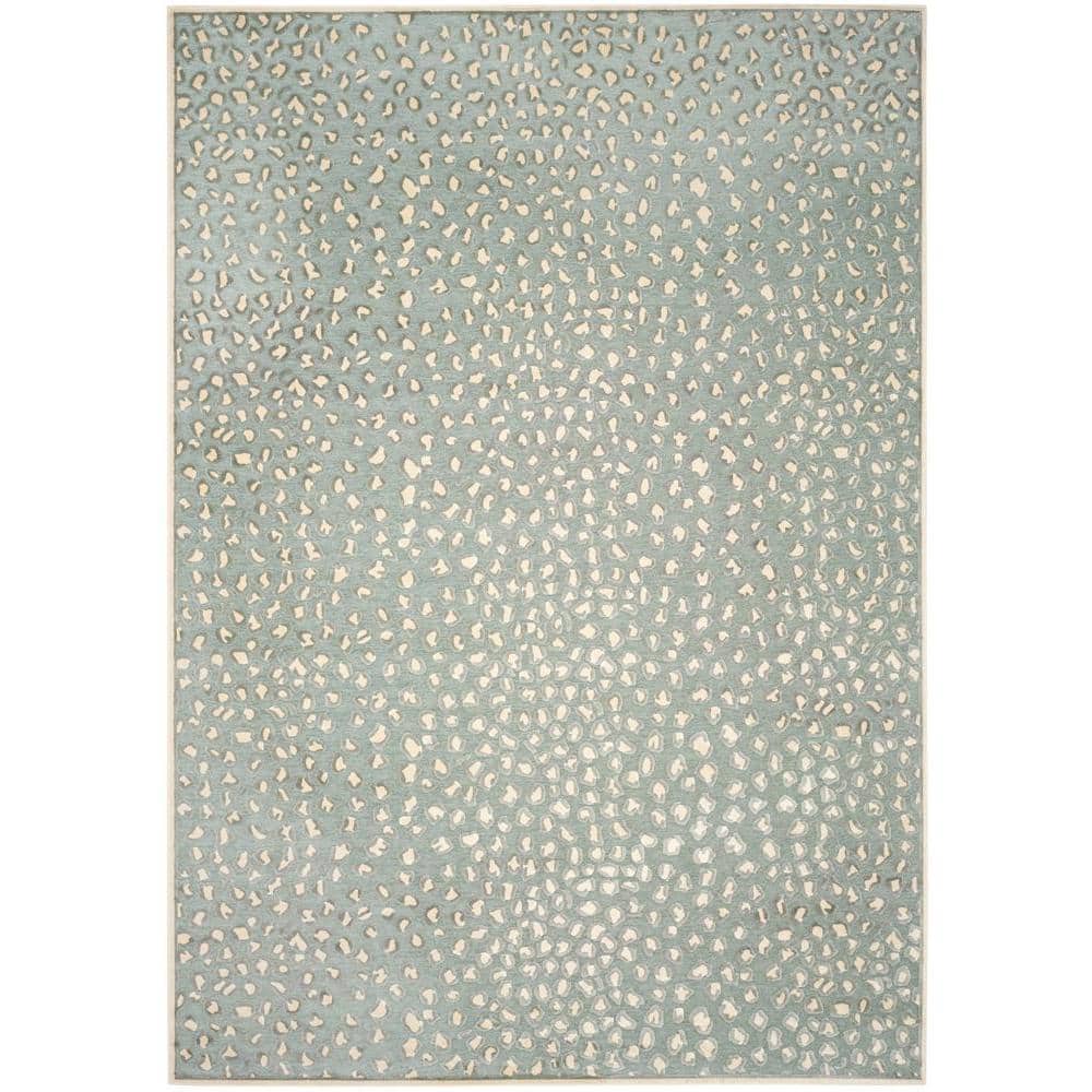 Ivory Elegance Hand-Knotted Wool & Silk 8' x 10' Area Rug