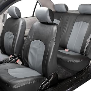 Highest Grade Faux Leather 47 in. x 23 in. x 1 in. Seat Covers - Full Set