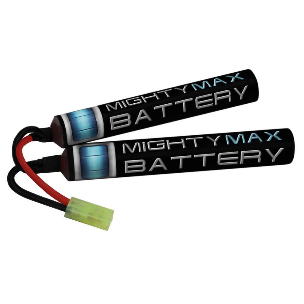 2-Pack 8.4V Airsoft Battery Flat Pack Batteries NiMH 1600mAh with