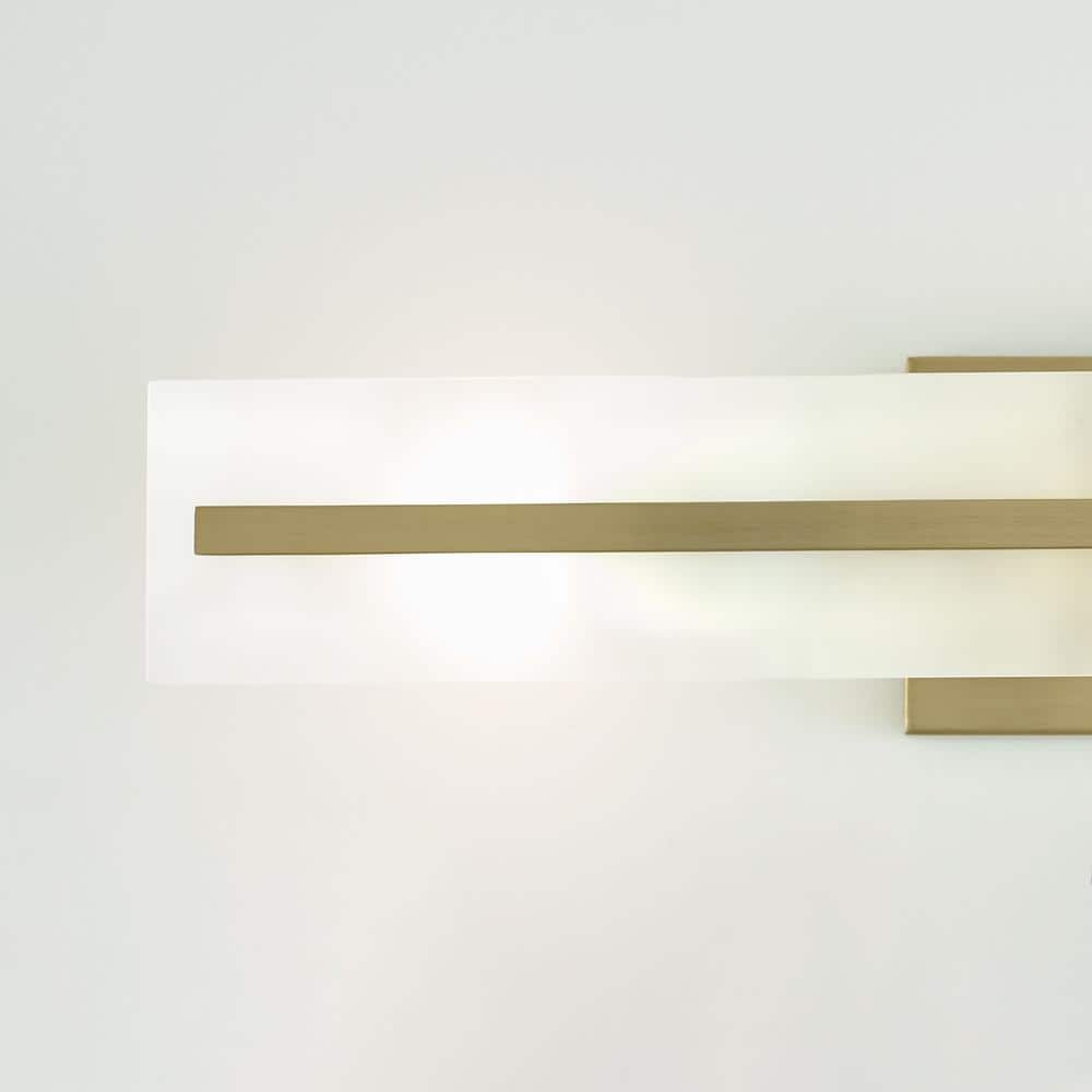 Satin Brass 3-Light Outdoor Cylinder Wall Sconce