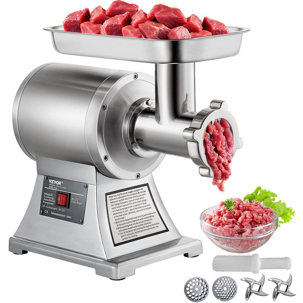 Meat Mincer，Aoway Meat Grinder Electric with 2 Bowls,meat Grinder Food  Grade Stainless Steel Mini Electric Food Chopper 400w, for Baby Food, Meat